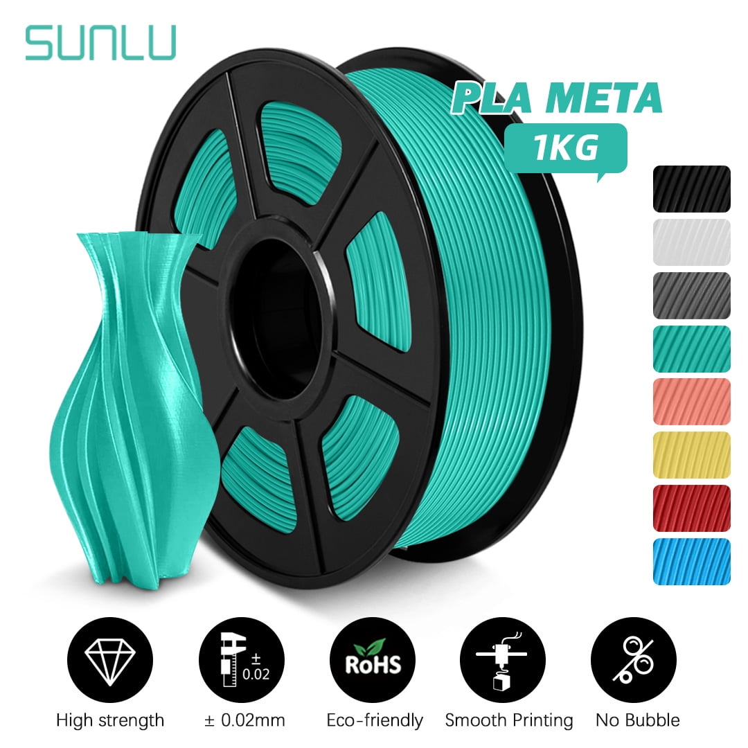 SUNLU PLA-Meta 1.75mm filament 1kg/2.2lbs. Fit Most of FDM Printer(Green) 