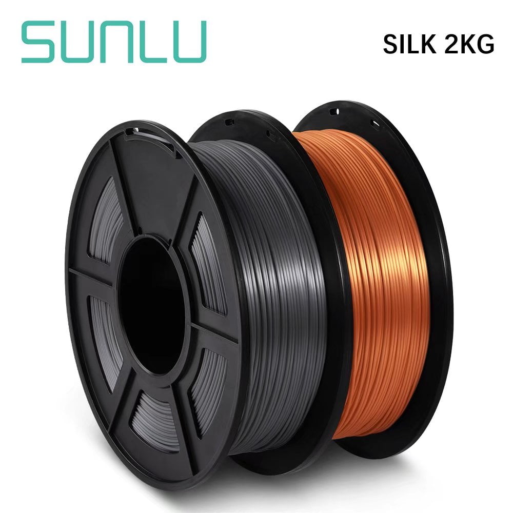 SUNLU PLA Silk Red Filament 1.75mm 3D Printer Filament Shiny Silk