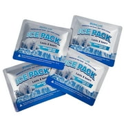 SUNLUG 4 Pcs Reusable Ice Packs for Coolers Long Lasting Freezer Packs for Cooler Bag Lunch Bags Cooler Backpacks, Lunch Size