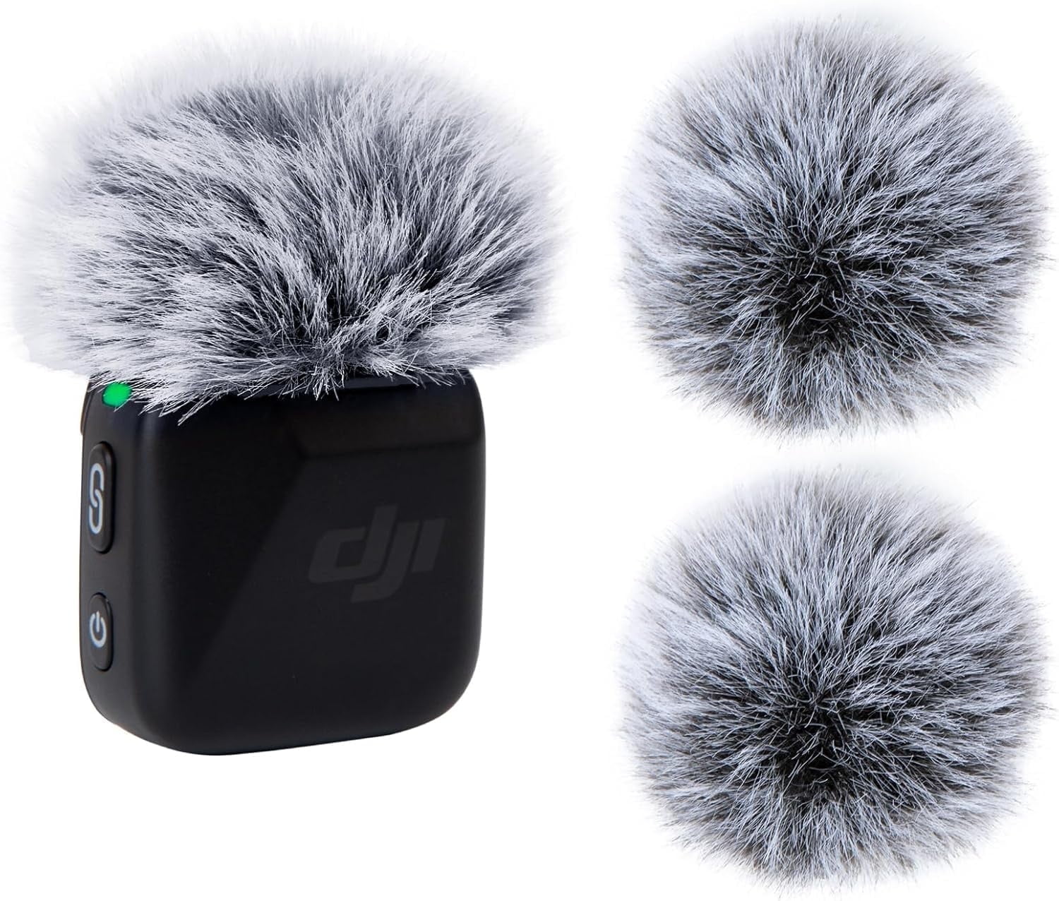 SUNMON DJI Mic Mini Wind Muff - 2 packs Furry Microphone