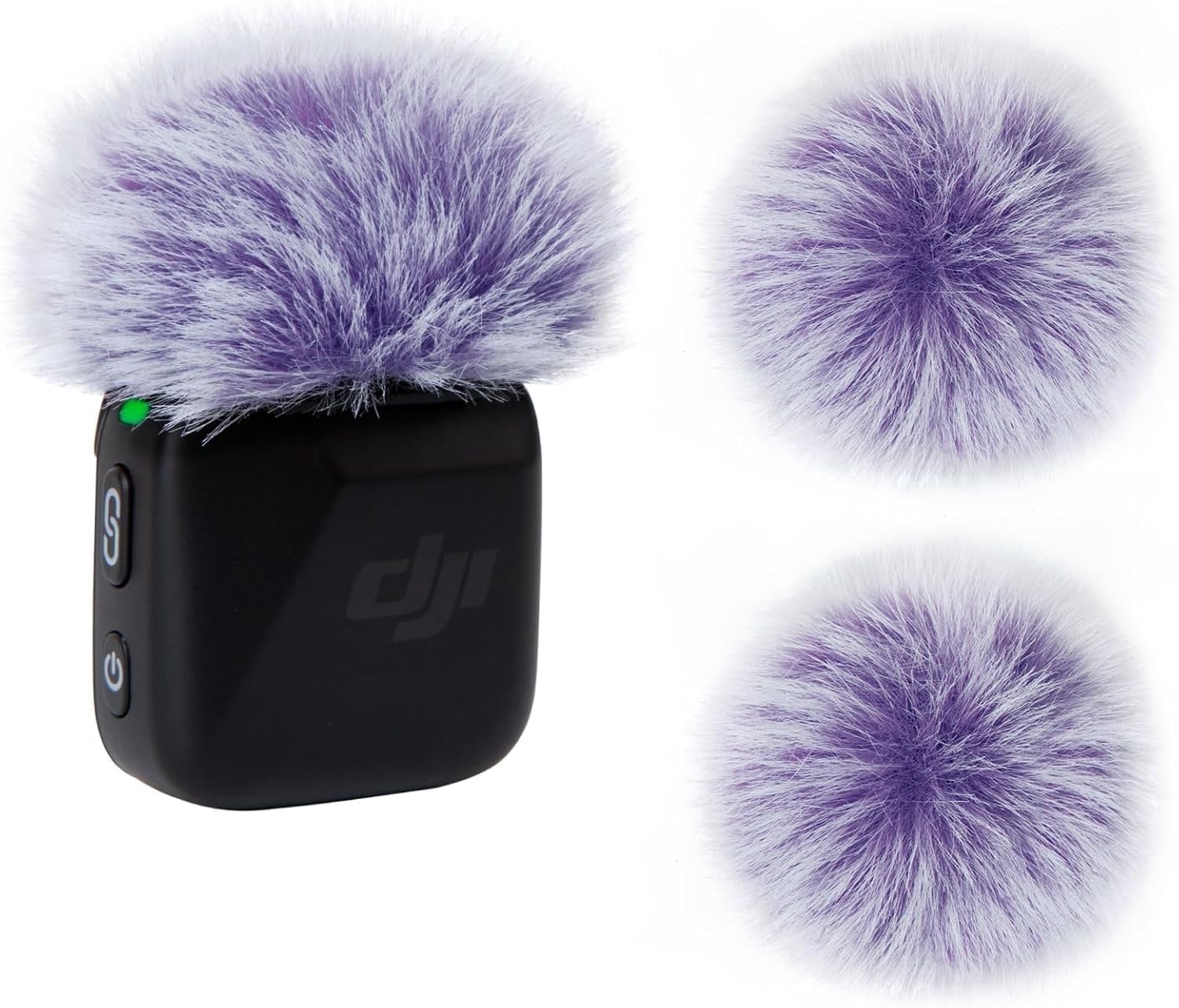 SUNMON DJI Mic Mini Wind Muff - 2 packs Furry Microphone