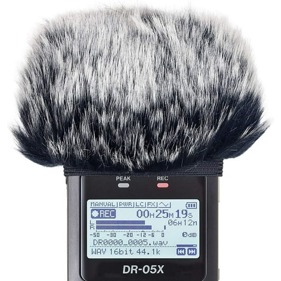 Outdoor Microphone Windscreen for DR 05X DR 05 Mic Recorders,Furry Tascam Windscreen Cover by SUNMON