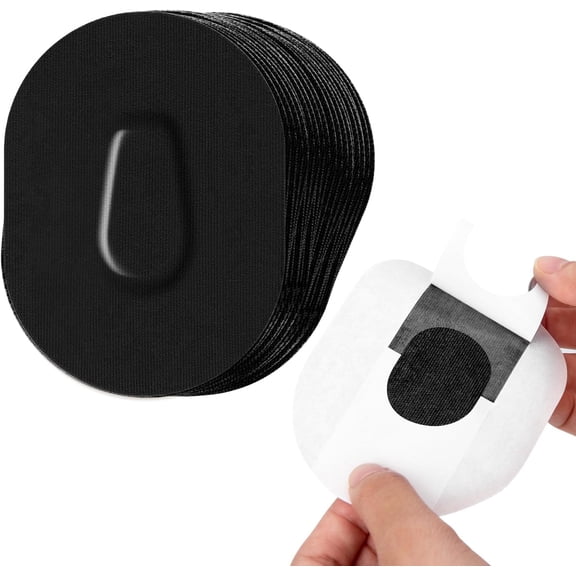 40 Packs Dexcom G6 Overpatch, Dexcom G6 Adhesive Patches Waterproof for 10-14 Days Long Stay, No Glue in The Center by SUNMON (Black)