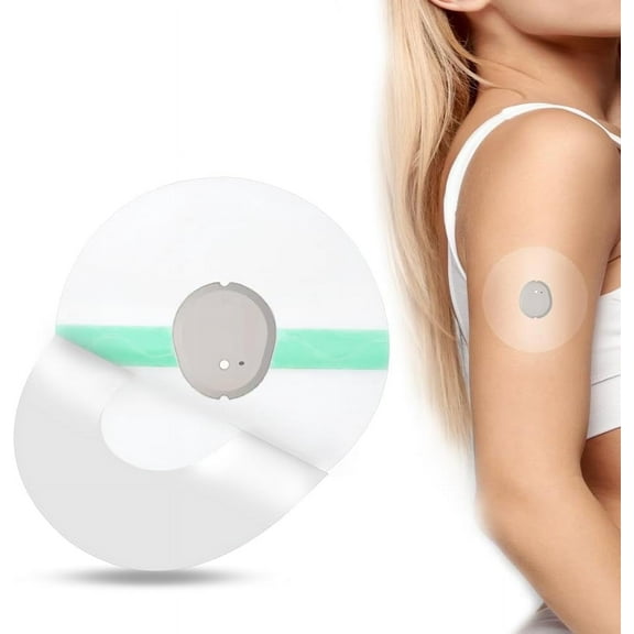 SUNMON Dexcom G7 Adhesive Patches(60PCS)- 7-14 Days Long Stay Fixation Monitor Protection, Waterproof Overpatch CGM Stickers for G7,Easy to Use Pre-Cut Adhesive Tape (Clear)
