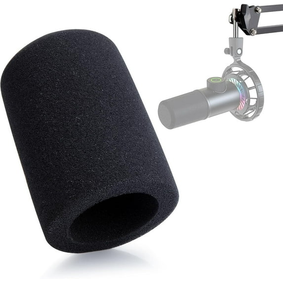 SUNMON Foam Pop Filter - Microphone Cover Windscreen Compatible with Fifine K658 for Recording and Streaming