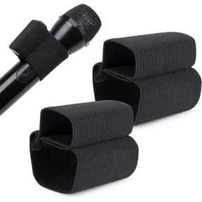 SUNMON Handheld Microphone Elastic Sleeve, Compatible with DJI Mic 2 Wireless on Handheld Mic (Shure SM58, Behringer XM8500) for Clearer Audio - 2pcs