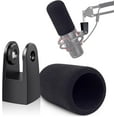 thumbnail image 1 of SUNMON Quadcast Mount Adapter with Microphone Cover Foam, Pop Filter Windscreen Compatible with HyperX QuadCast Microphone, Replacement Quad cast Adapter for Boom Arm, 1 of 7