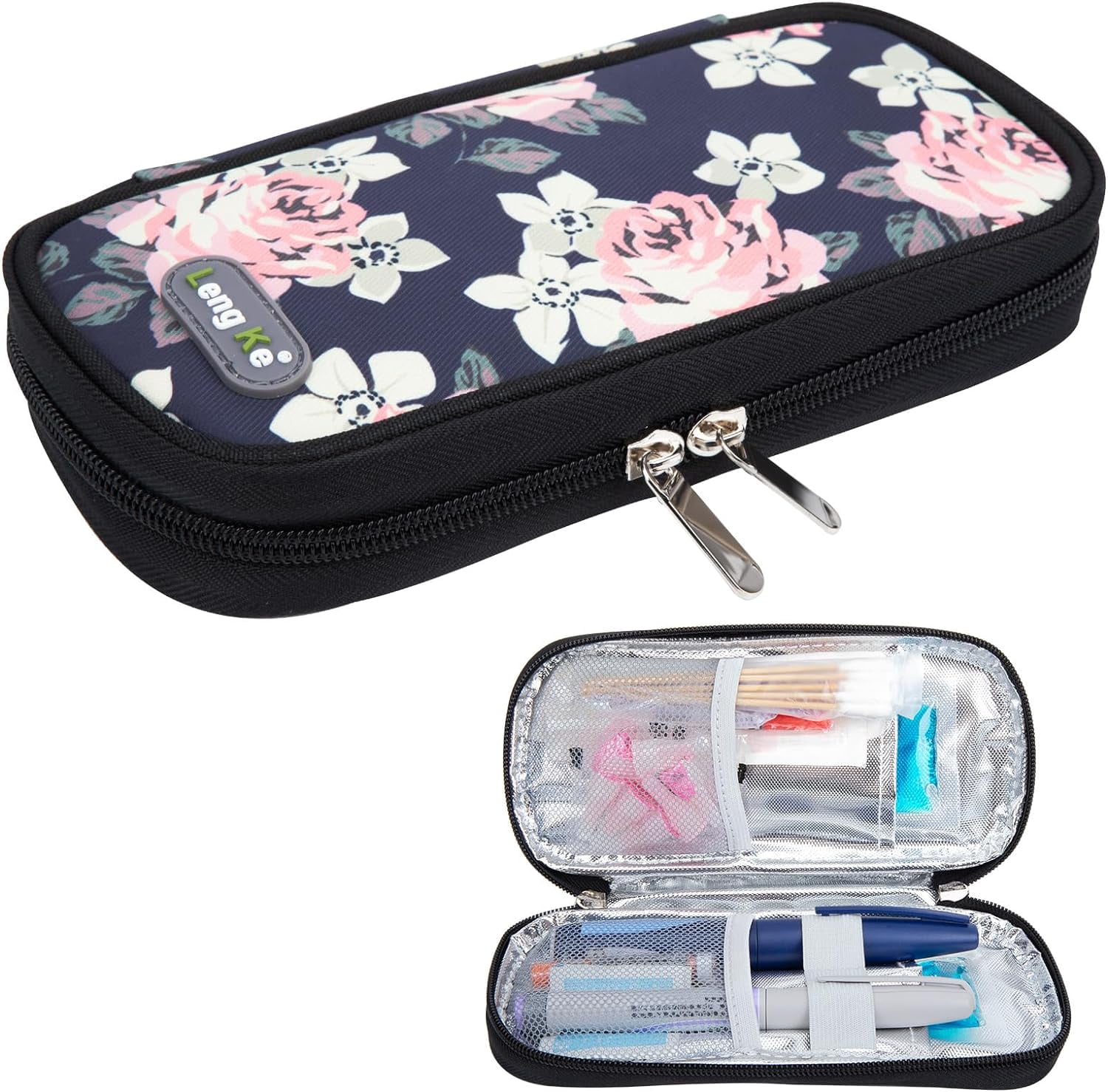 Portable Insulin Cooler Travel Case - With 4 Ice Packs, 8-12 Hour Cooling, For Diabetic Meds & Breastmilk