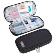 SUNMON Insulin Cooler Travel Case - Insulin Pen Cooler Travel Case, Suitable for Diabetic Insulin Travel Case, Medication Peptide Case for Travel 1 Pcs Black