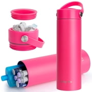 SUNMON Insulin Cooler Travel Case - TSA Approved Diabetes Travel Case Medical Cooler Bottle, Portable Insulin Pen Case for Diabetic Supplies Rose