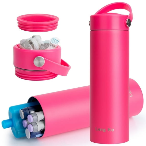 SUNMON Insulin Cooler Travel Case - Tsa Approved Diabetes Travel Case Medical Cooler Bottle, Portable Medical Insulin Pen Case for Diabetic Supplies (Rose)