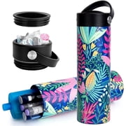 SUNMON Insulin Cooler Travel Case - TSA Approved Diabetes Travel Case Medical Cooler Bottle, Portable Insulin Pen Case for Diabetic Supplies Tropical Rainforest