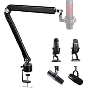 SUNMON Gaming Microphone Stand - Boom Arm for Yeti, QuadCast Mic and Most Microphones, Flexible Metal Mic Arm Stand Desk Mount with 5 Freely Adjustable Joints