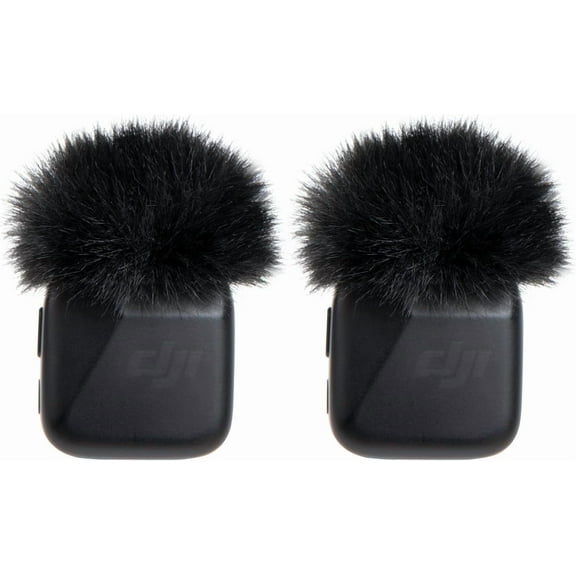 SUNMON Mic Pop Filter Furry Windscreen for DJI MIC 3 (Black)