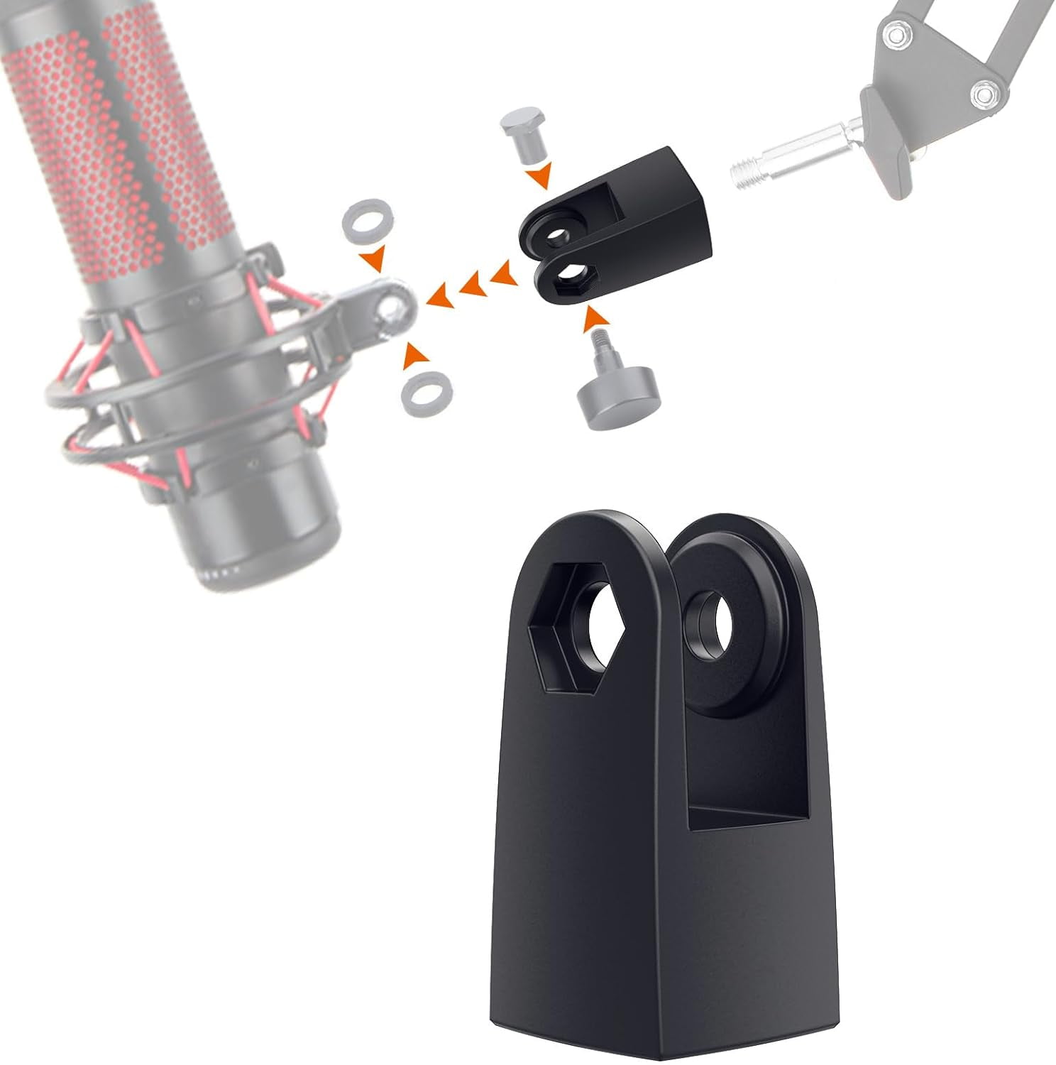 SUNMON Microphone Mount Adapter for HyperX QuadCast, Replacement for HyperX QuadCast Mount