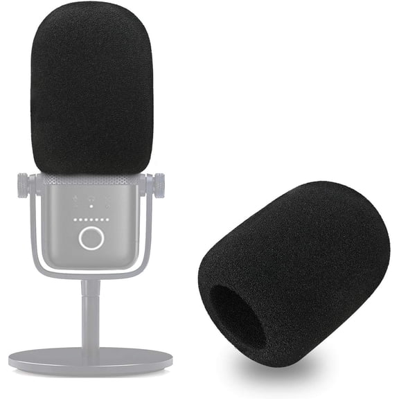Wave 3 Pop Filter - Professional Mic Windscreen Foam Cover Compatible with Elgato Wave USB Condenser Microphone to Reduce Pops and Hisses by SUNMON