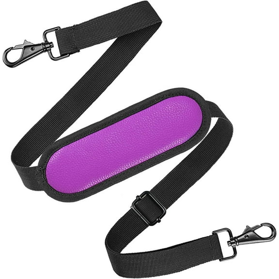 SUNMON Shoulder Strap Universal Replacement Laptop Metal Hooks Adjustable Bag Strap Briefcase Computer Messenger Bag Laptop Notebook Case (Purple)