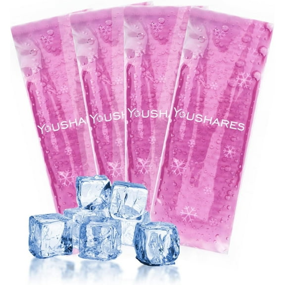 SUNMON TSA Approved Ice packs for Insulin Cooler Travel Case - Reusable Small Freezer packs for Insulin Travel Case (4 Pcs, Purple)