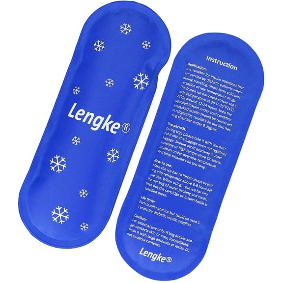 SUNMON Ice Packs for Insulin Cooler Travel Case - Reusable Cooler Ice Packs Suitable for Diabetic Insulin Cooler Storage Bag（2 Packs）