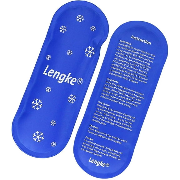 SUNMON Ice packs for Insulin Cooler Travel Case - Reusable Cooler Ice packs Suitable for Diabetic Cooler Storage Bag, TSA Approved(2 Pcs)