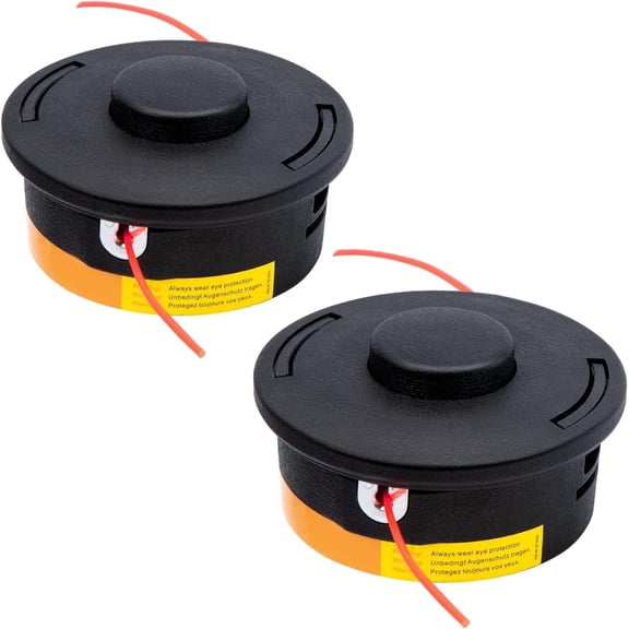 SUNMON Trimmer Head for Autocut 25-2 Replacement Head, Weed Eater Head Fits Stihl FS, KM Brushcutter, Thread 0.39 * 0.03in, 2PCS