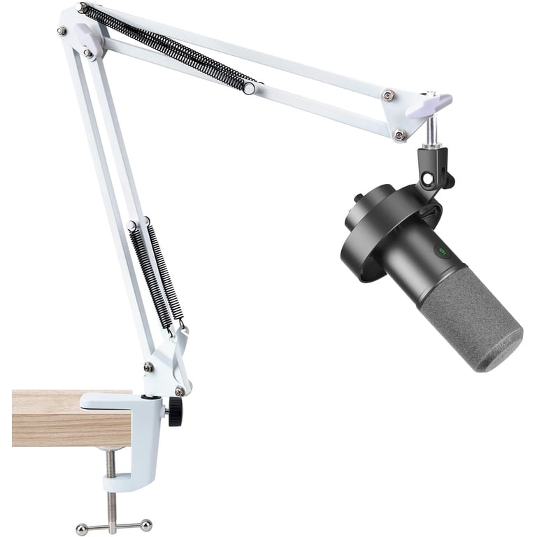SUNMON White Boom Arm for Fifine K688 - Mic Boom Arm Compatible