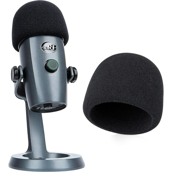 SUNMON Yeti Nano Microphone Foam Windscreen - Mic Wind Cover Pop Filter Foam Cover, Professional Customized for Blue Yeti Nano, The Thicker Pop Filter Is a Good Option.
