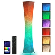 SUNMORY 61'' Floor Lamp for Living Room, RGB Lamp Music Sync Color Changing Tall Corner Lamps with Remote & App Control Soft Ligh LED for Bedroom Game Room