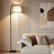 SUNMORY Floor Lamp, Lamps for Living Room, Standing Lamp with 0-100% Dimmable, Bedroom Floor Lamps with Adjust Head, 9W Energy Efficient Bulb Included for Living Room Bedroom Office Nursery, Black