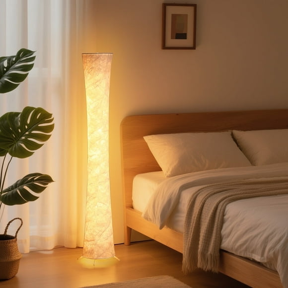 SUNMORY 61'' RGBIC LED Floor Lamp, 1800 LM Color Changing Lighting Modern Tall Lamp with Music Sync & 16 Millio Colors, Standing Lamp With Remote & APP Control for Living Room, Bedroom, Gaming, Party