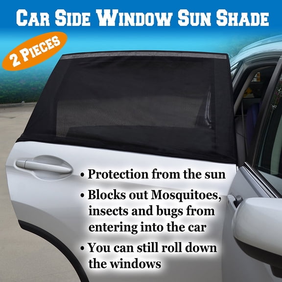 SUNNY 2pcs Car Side Window Sunshade UV Protector Car Sun Shade Protective Cover