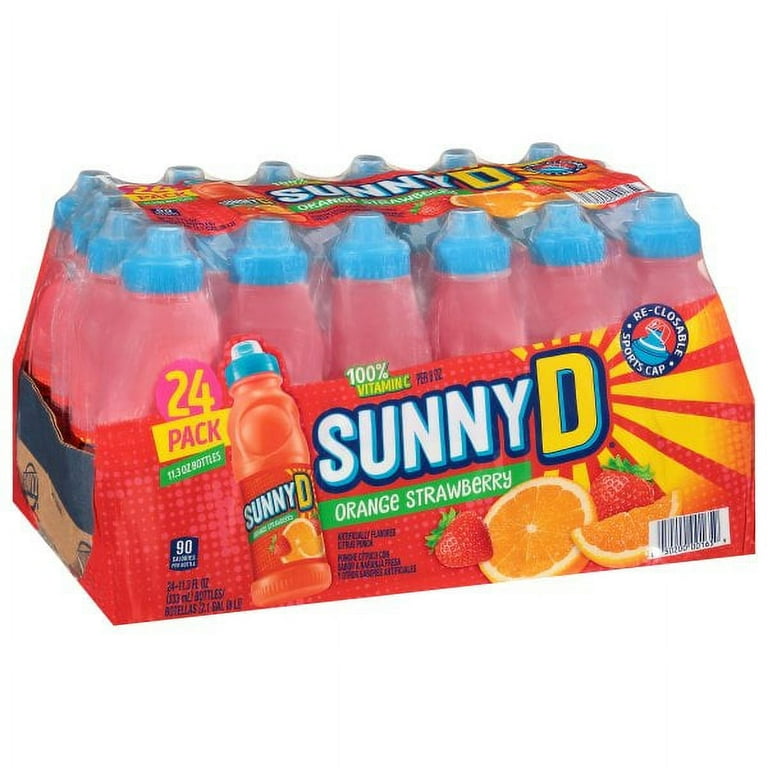 SunnyD Orange Strawberry Juice, 24-Pack - Walmart.com
