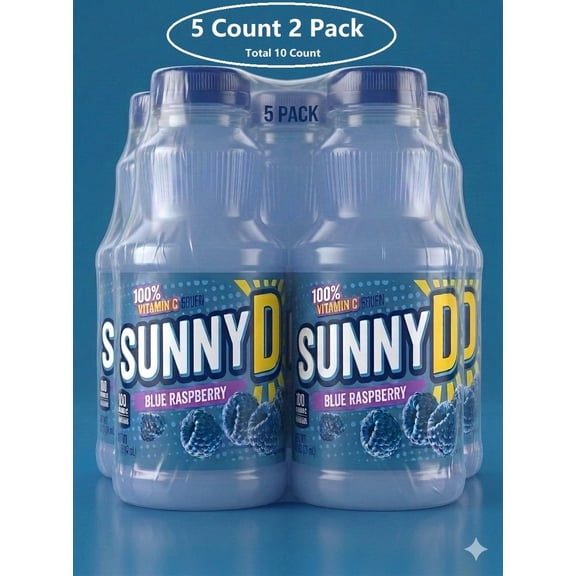 SUNNY D Blue Raspberry Juice, 11.3 oz 10 count