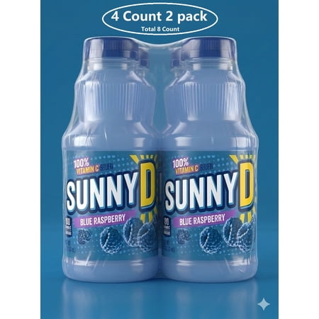 SUNNY D Blue Raspberry Juice, 11.3 oz 8 Count