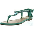 thumbnail image 1 of SUNNY DAY ZALIA-4 Women's T-strap Rhinestone Buckle Strap Flat Thong Sandals, 1 of 4
