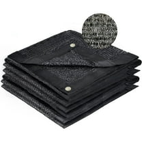 SUNNY GUARD 55% Sun Shade Cloth with Grommets 6/6.5/8/10/12/16.5/20 FT Sunblock Mesh Cover Net Garden Patio Yard, 10'x12' Black