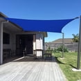 thumbnail image 1 of SUNNY GUARD Sun Shade Sail 6.5/8/10/12/13FT Rectangle UV Block Sunshade Canopy for Outdoor, 6.5'x10' Blue, 1 of 7