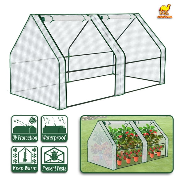 SUNNY Garden Flower Greenhouse Portable Mini Greenhouse House Yard for Plants/Vegetables (3'x6'x3')