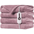 thumbnail image 1 of SUNNY HEAT Electric Blanket Heated Throw 50" x 60" -Fast Heating 4 Levels & 3H Auto off, Warm Soft Fannel Machine Washable, for Bed/Couch/Office, Purple, 1 of 5