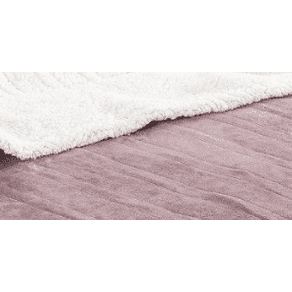 SUNNY HEAT Heated Electric Blanket King 90"×100", 10 Heat Settings, 1-12 Hour Auto Off, Washable, Berry