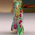 thumbnail image 1 of SUNNY Summer Long Dress Elegant Robe Dress Party 3D Sleeveless Dresses Women Casual Sundress Vintage Maxi Dresses For Women, 1 of 6