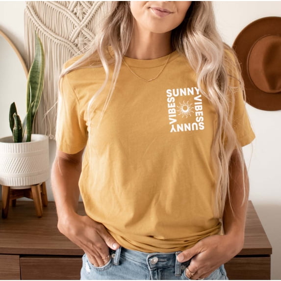 SUNNY VIBES Grpahic Short sleeve Tees