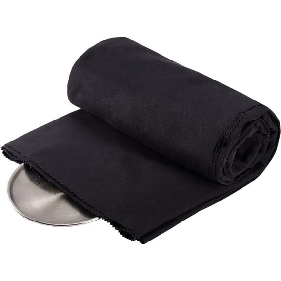SUNNYCLUE 1.5x2m/ 6.6x4.8 ft Anti Tarnish Silver Cloth Black Anti Tarnish Cloth Luxury Silver Polishing Cloth Jewelry Cleaning Cloth Polishing Cloth for Silverware Flatware Storage