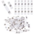 thumbnail image 1 of SUNNYCLUE 60Pcs Badge Holder Straps Work Badge Straps Plastic ID Badge Straps PVC Badge Clips Vinyl Badge Clips with Snap and Eyelet for Card Holder Lanyards Key Rings Name Tags, 1 of 6