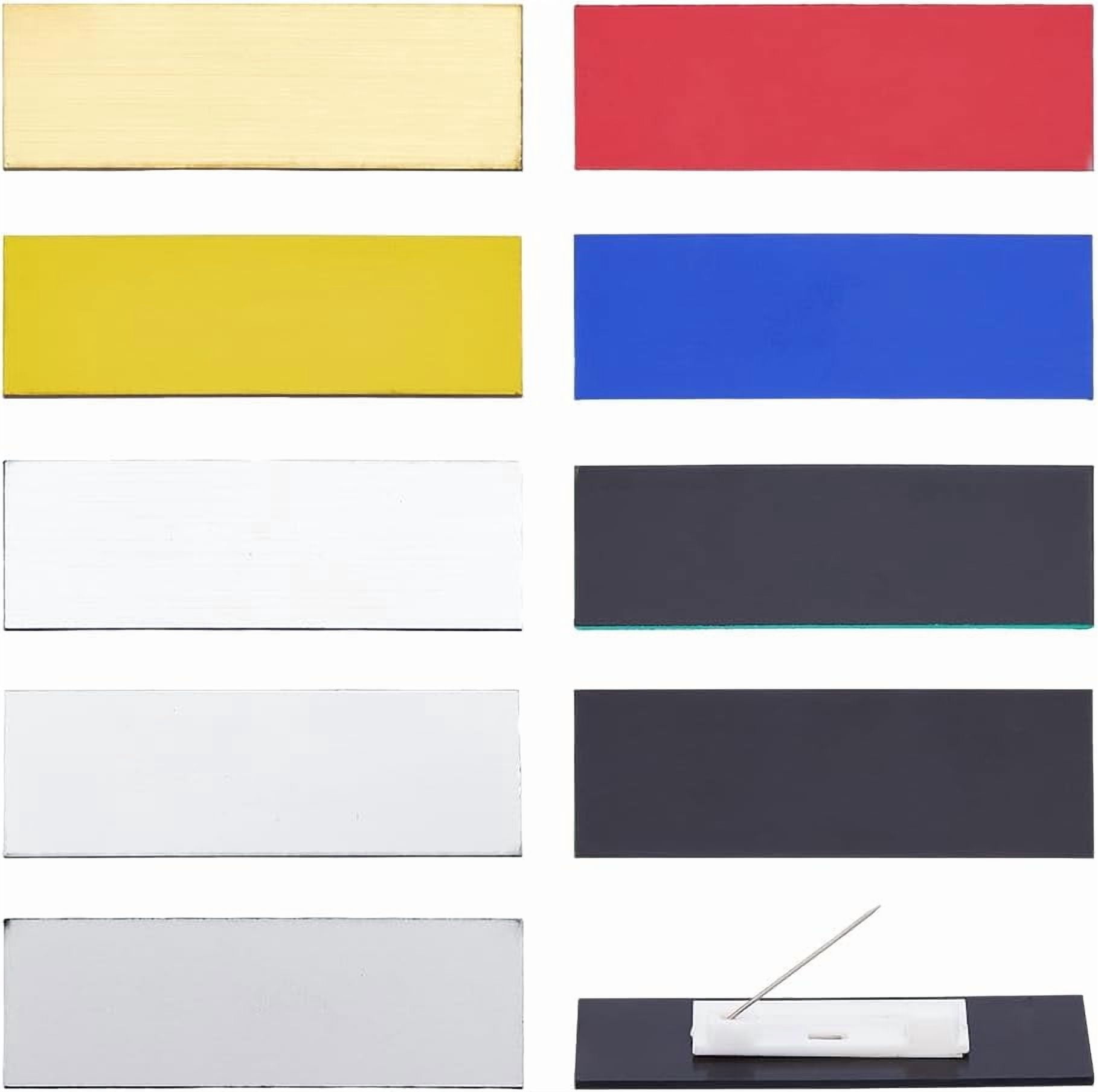 Clue Tag SUNNYCLUE 9 Colors 18Pcs Engraved Name Tags Custom Plastic Name Badge ...