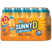 SUNNYD Tangy Original Shelf Stable Orange Juice Drink, 15 Count, 11.3 fl oz Bottles