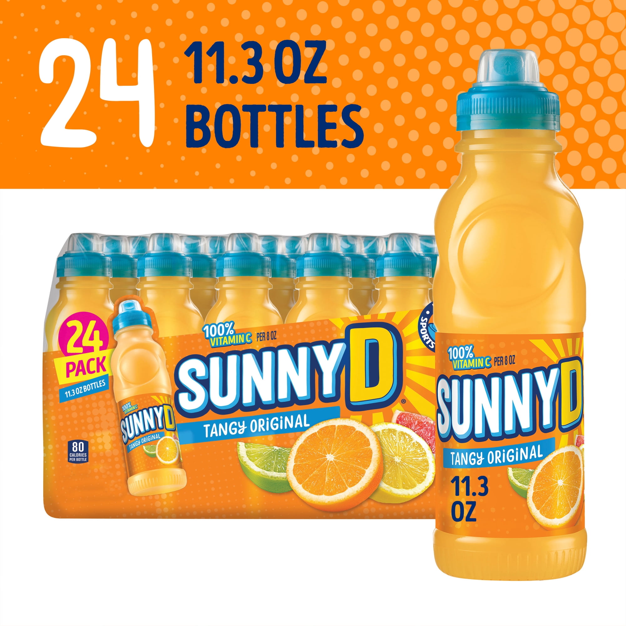 SUNNYD Tangy Original Orange Juice Drinks 24 Count