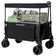 thumbnail image 1 of Sunnyfeel 230L / 220 lb Capacity Garden Wagon with 3-in-1 Design, Foldable Canopy, 7'' All-Terrain PVC Wheel, and Rear Hanging Shelf, 1 of 7