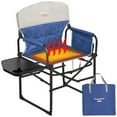 thumbnail image 1 of SUNNYFEEL Heated Camping Directors Chair, Heavy Duty,Oversized Outdoor Portable Heating Folding Chair with Side Table, Pocket for Beach, Fishing,Trip,Picnic,Lawn,Concert Foldable Camp Chairs, 1 of 6