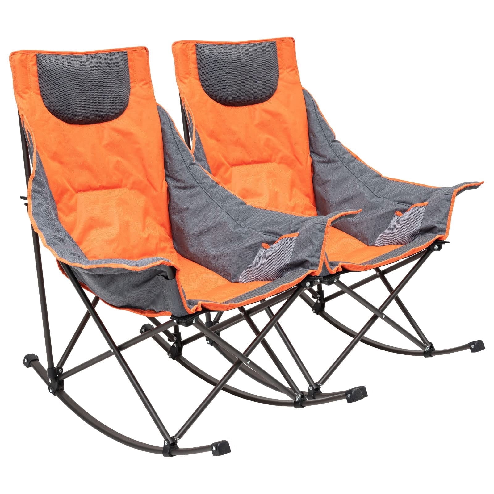 Sunnyfeel Rocking Camping Chair, Oversized Padded Folding Lawn Chair ...